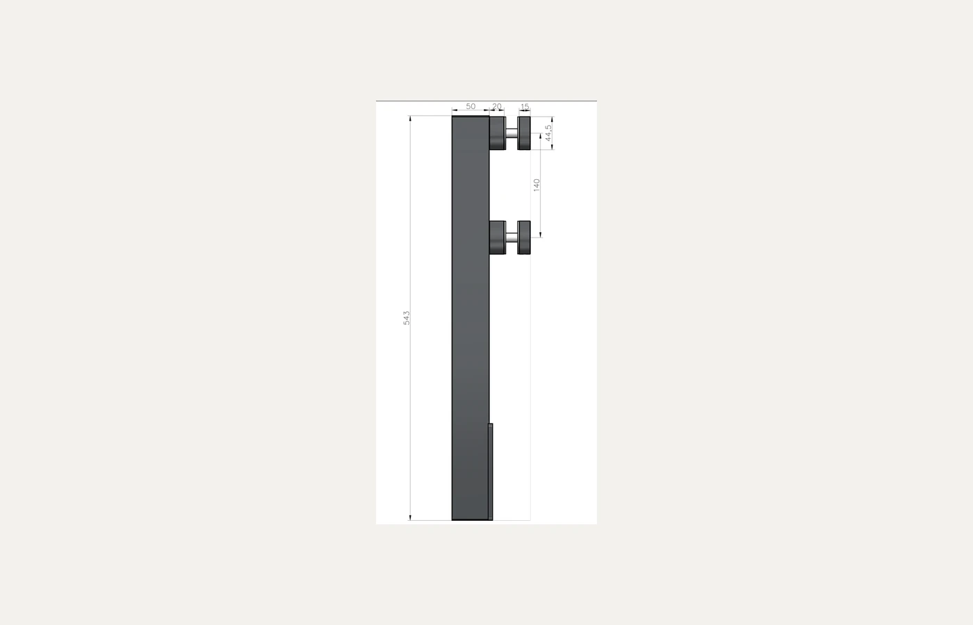 Post-and-glass — BV 2500SM technical section