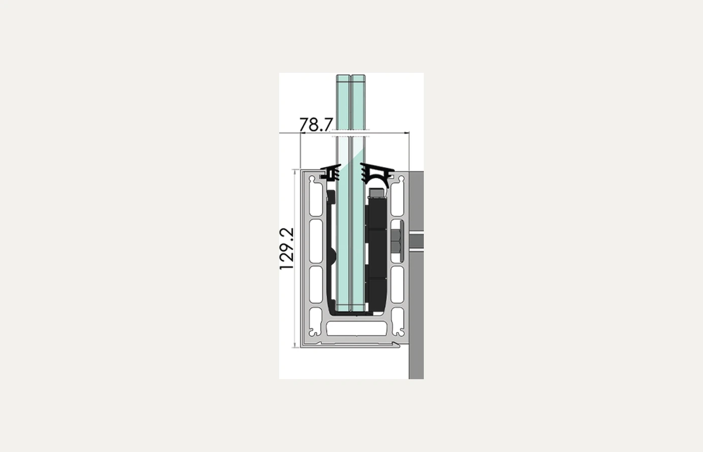 Side-mounted channel — BV 9900S technical section